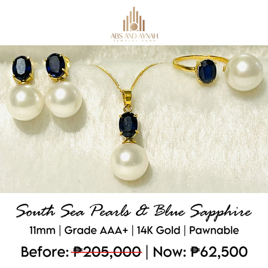 South Sea with Blue Sapphire