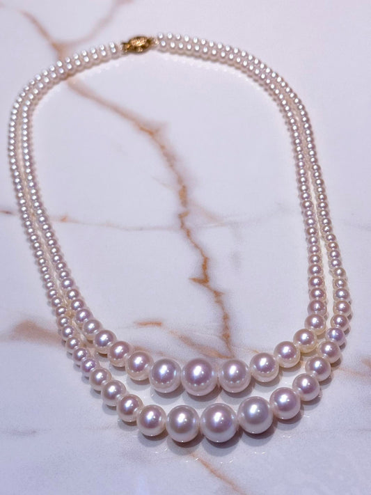The Queen's Pearl Necklace (18K Gold Clasp)