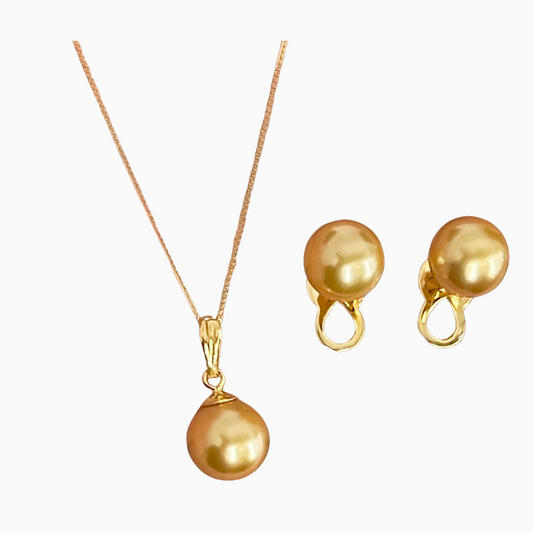 8mm South Sea Pearls in 14K Gold