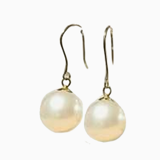 12mm Cream South Sea Pearls in 14K Gold