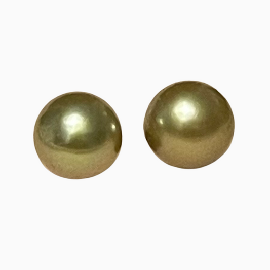 11mm Tahitian South Sea Pearls in 14K Gold