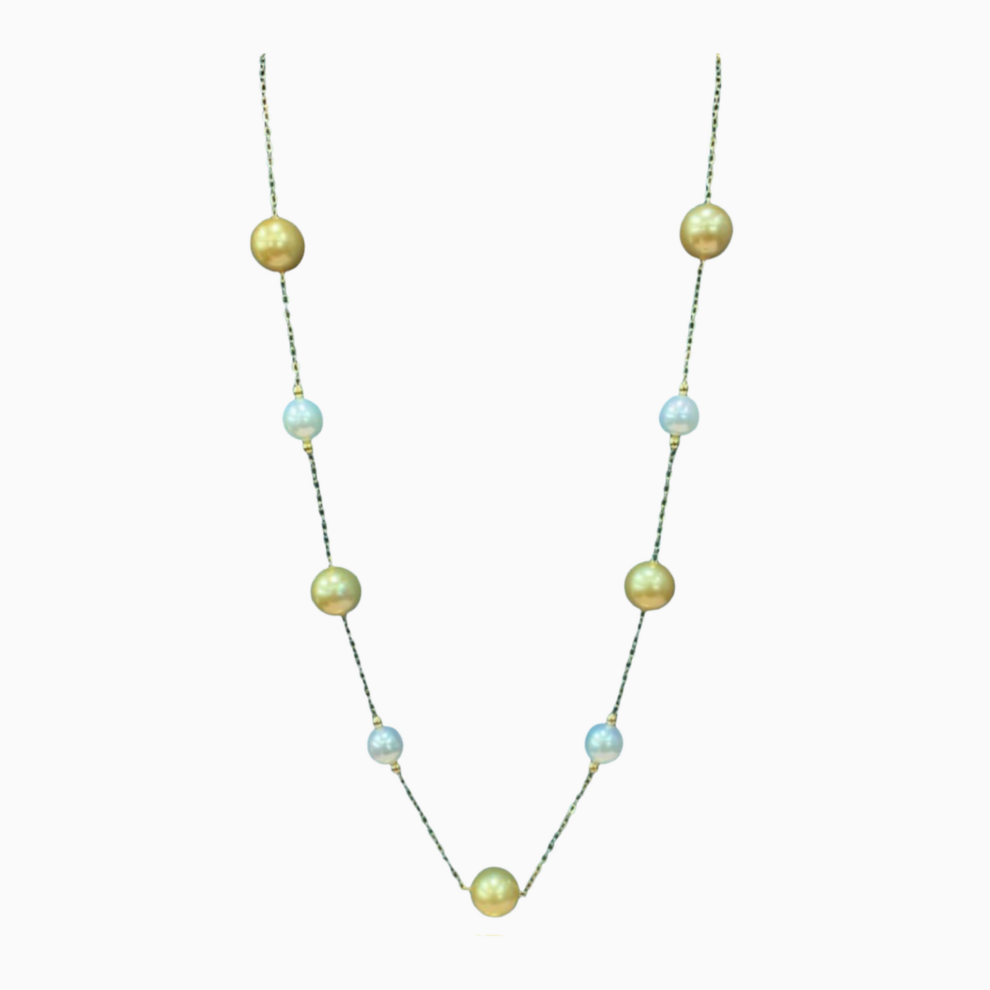 Station South Sea Pearl Necklace in 14K Gold