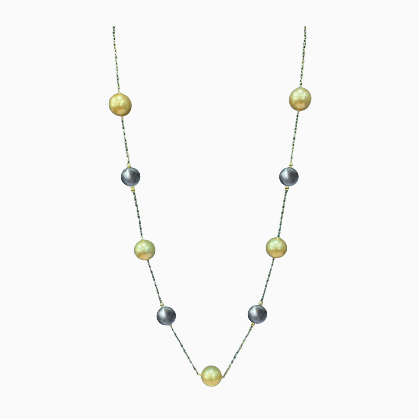 Station South Sea Pearl Necklace in 14K Gold