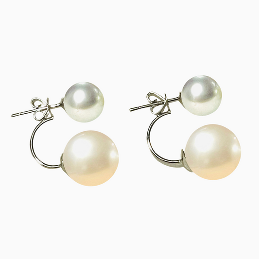 Double South Sea Pearls in 14K Gold