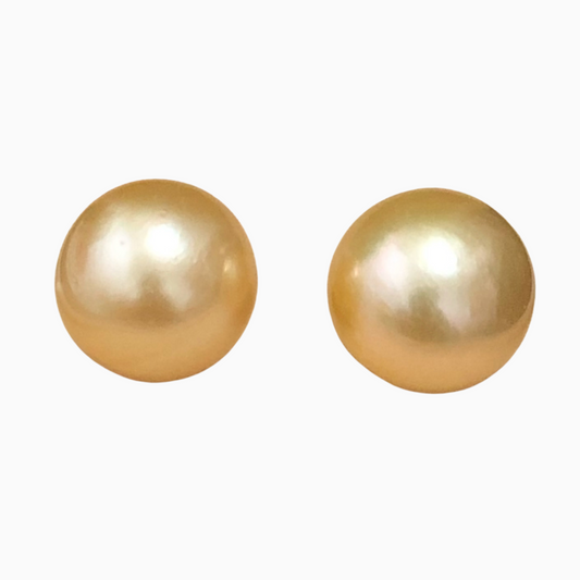 9mm-10mm South Sea Pearls in 14K Gold