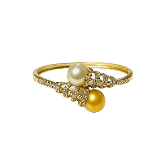 South Sea Pearl in 5-micron Gold